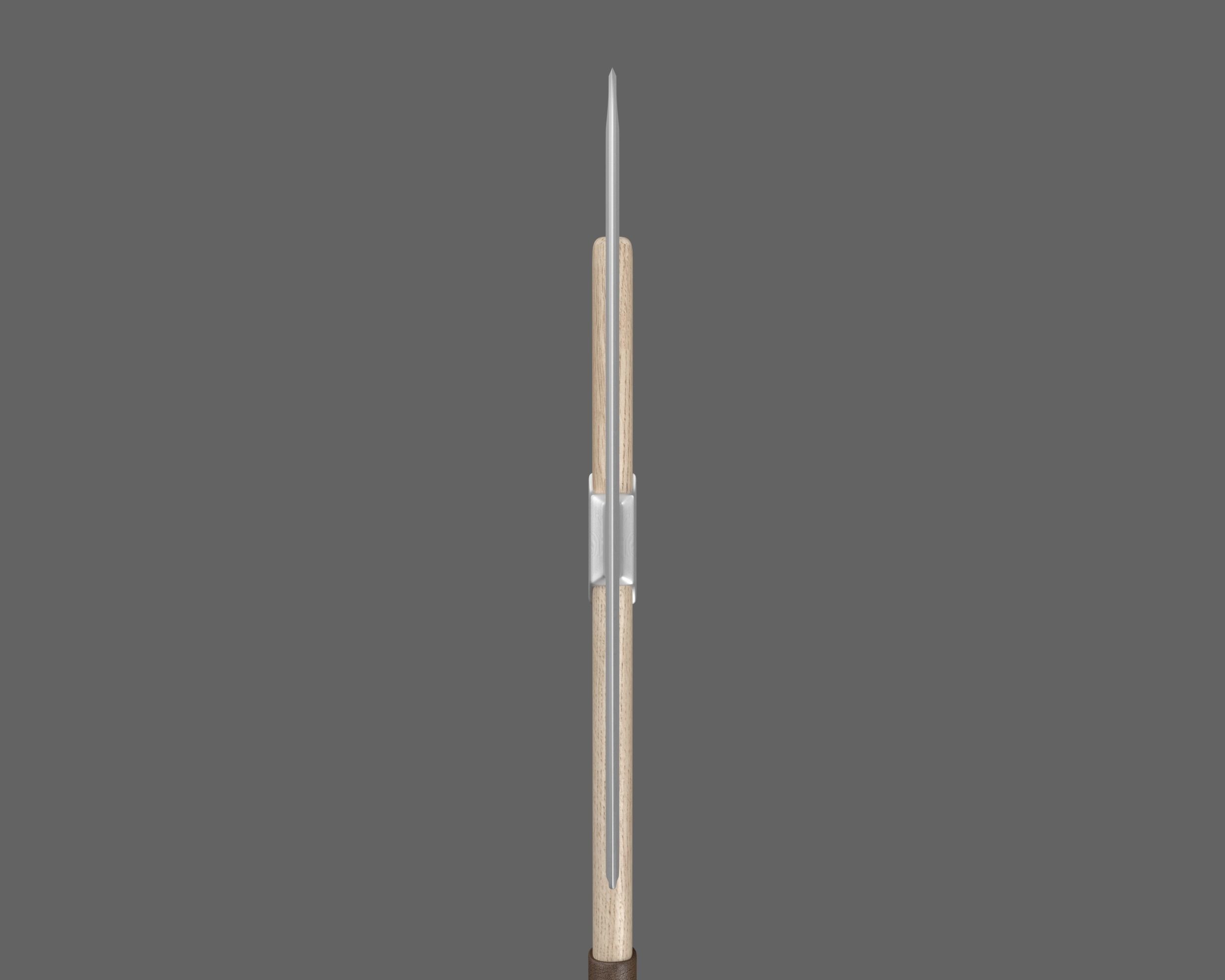 Ancient Viking Halberd Low-poly 3D model_11