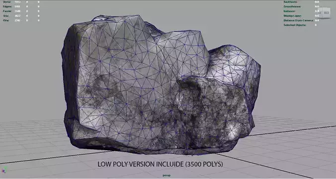 ROCK2 HIGH AND LOW POLY