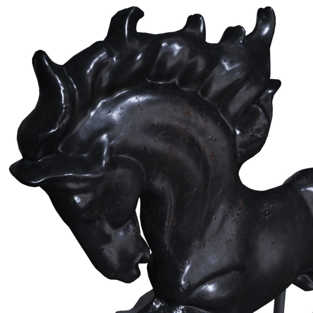 horse decorative 3D model_1