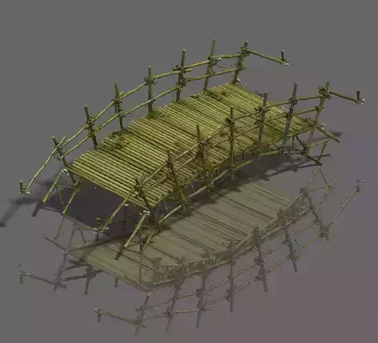 Forest objects - bamboo bridge