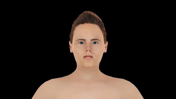 Model 10 nude woman 3D model