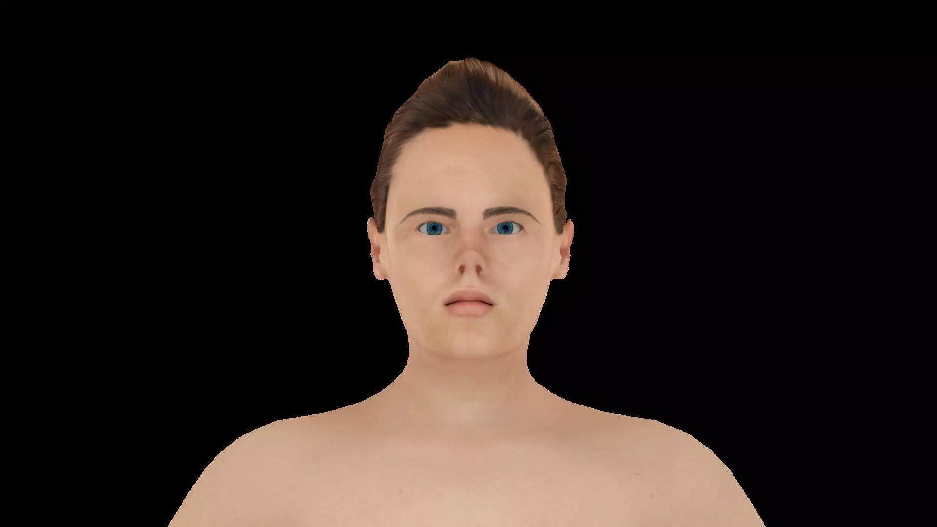 Model 10 nude woman 3D model_0