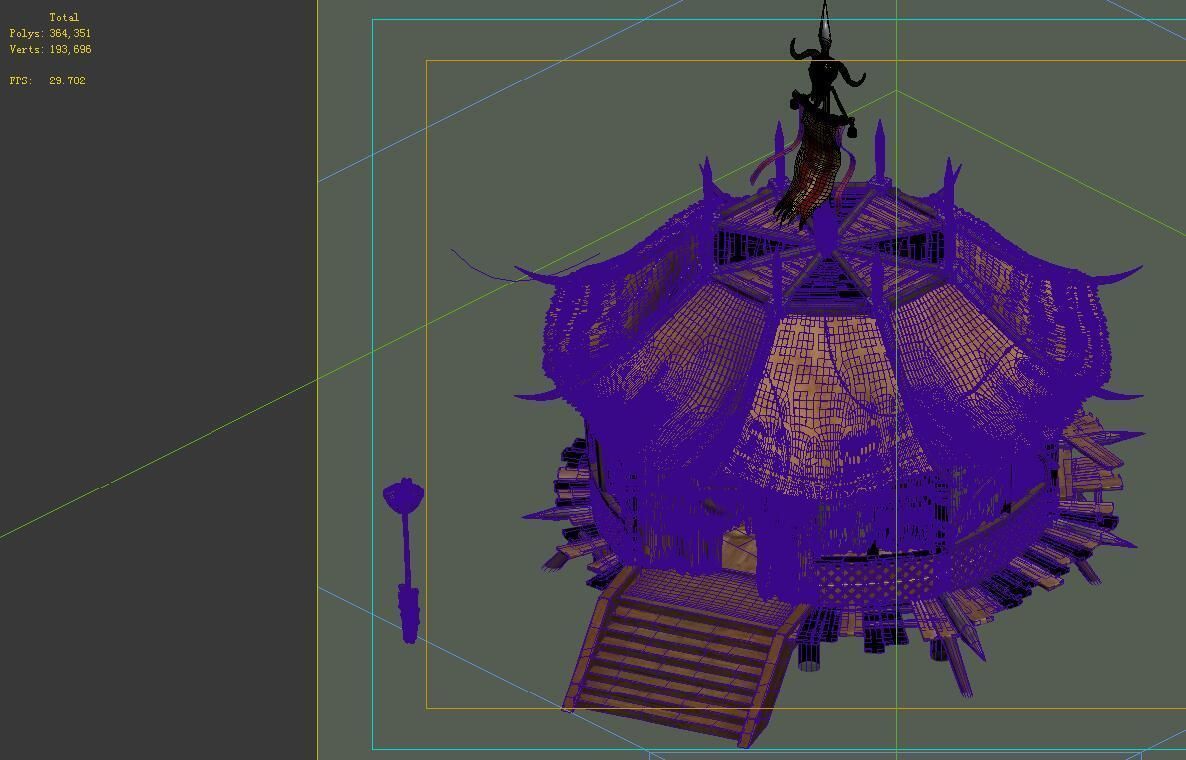 Desert Gobi - octagonal tent 02 3D model_1