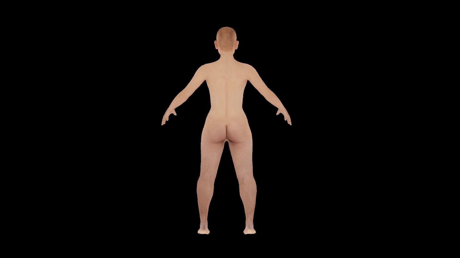 Model 12 naked man 3D model_4