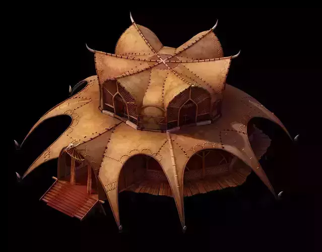 Desert Gobi - Golden Tent Palace 01