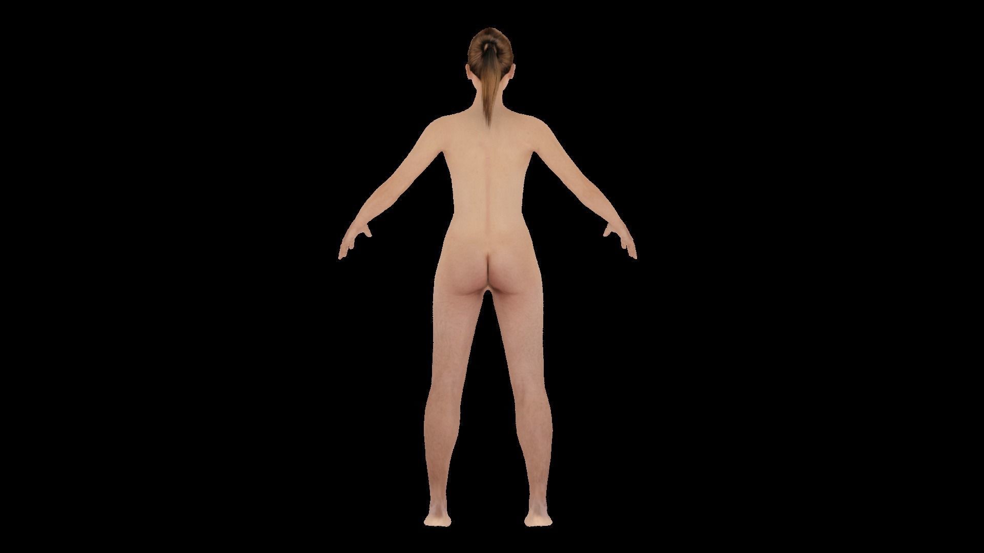 Model 11 nude woman 3D model_4