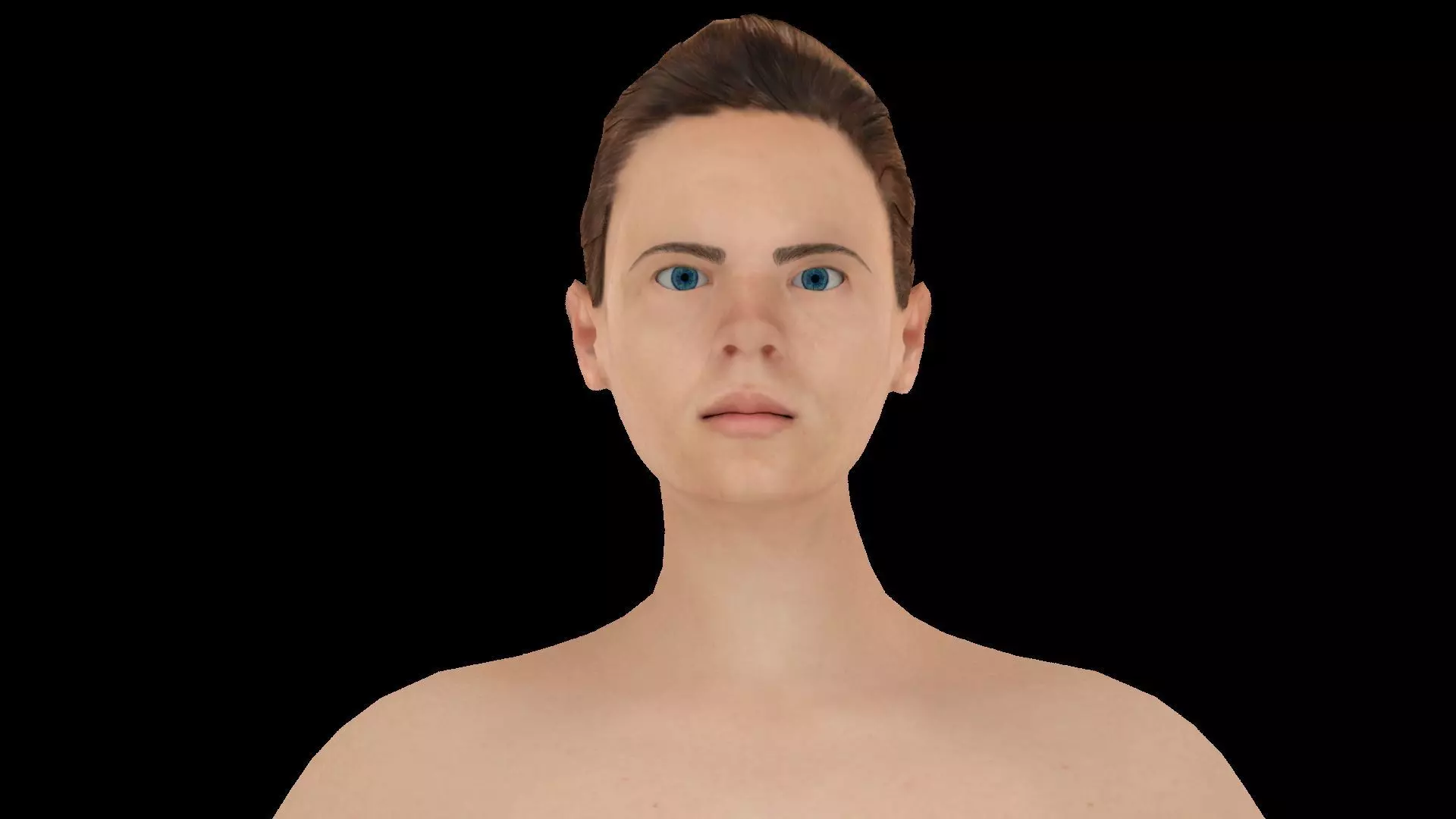 Model 11 nude woman 3D model_0