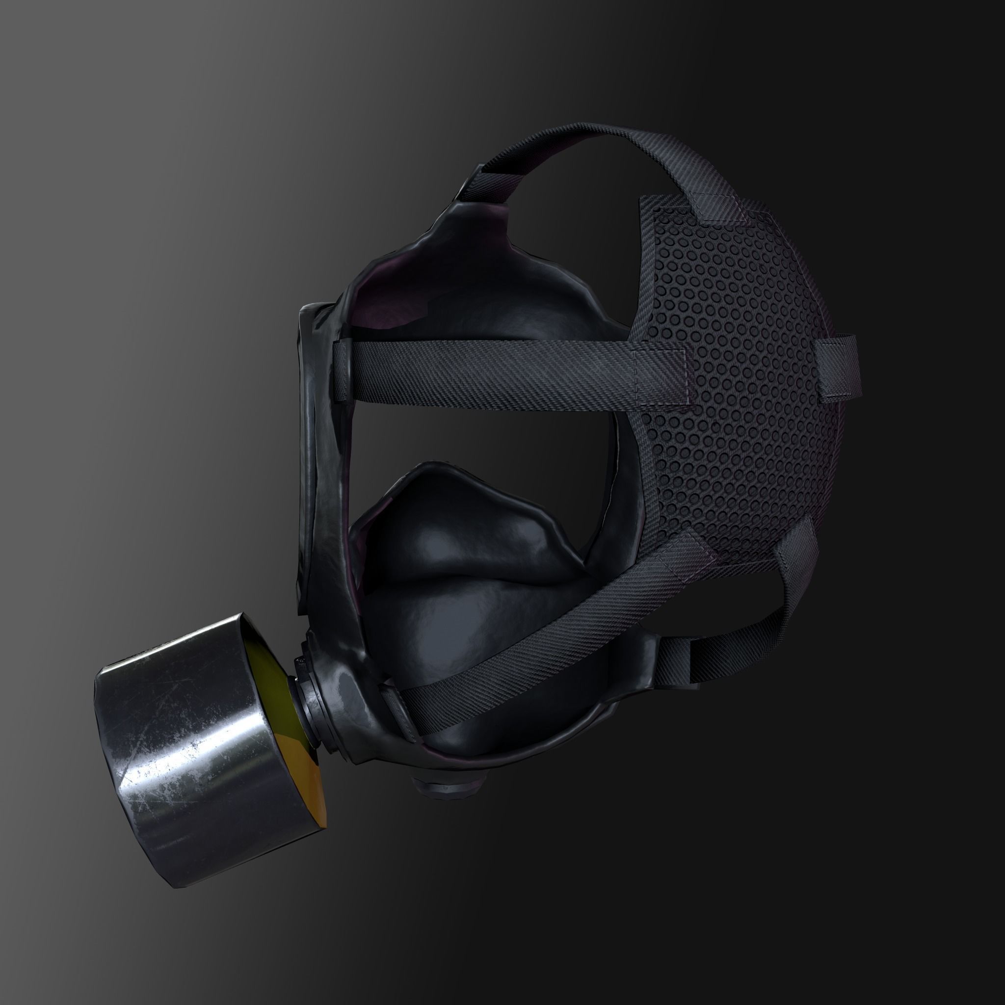 Hazmat Suit Low-poly 3D model_15
