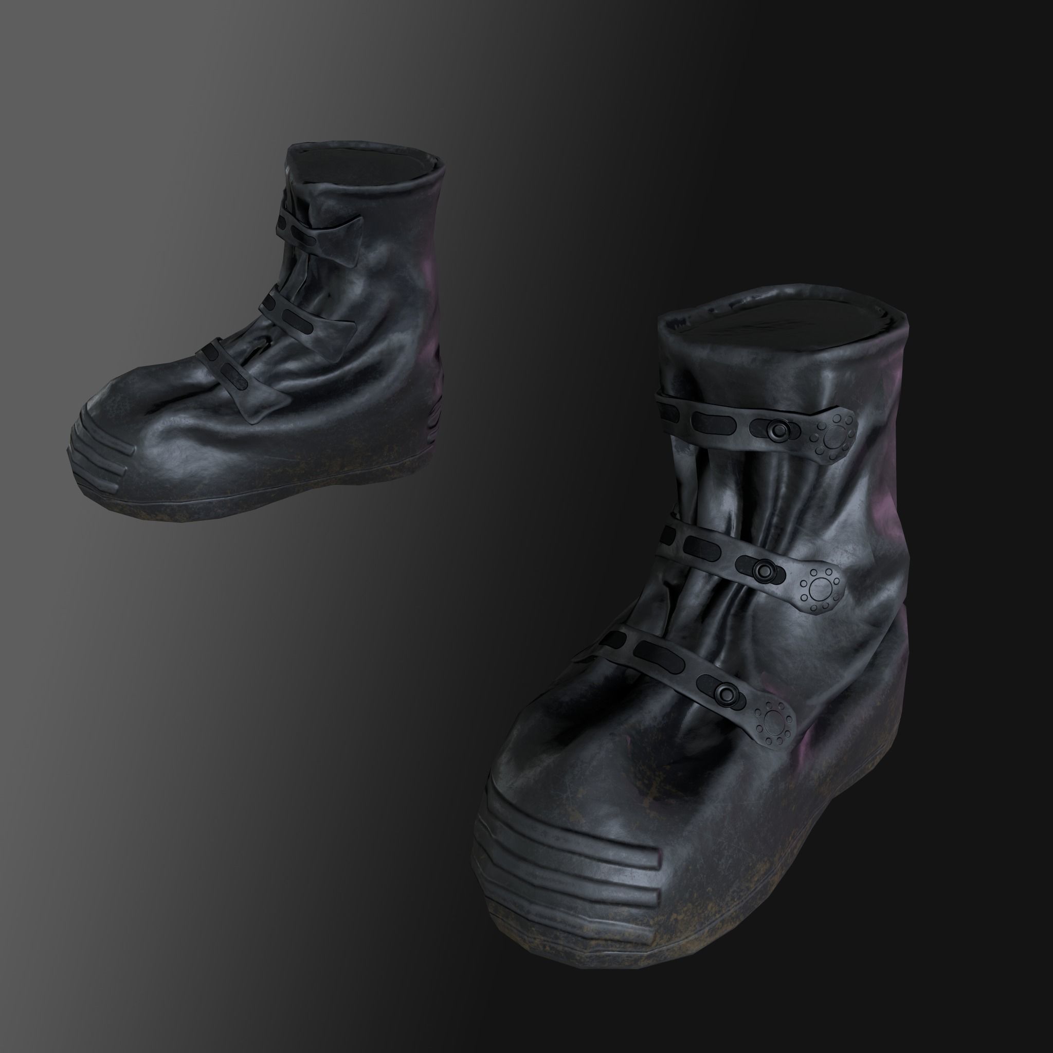 Hazmat Suit Low-poly 3D model_13