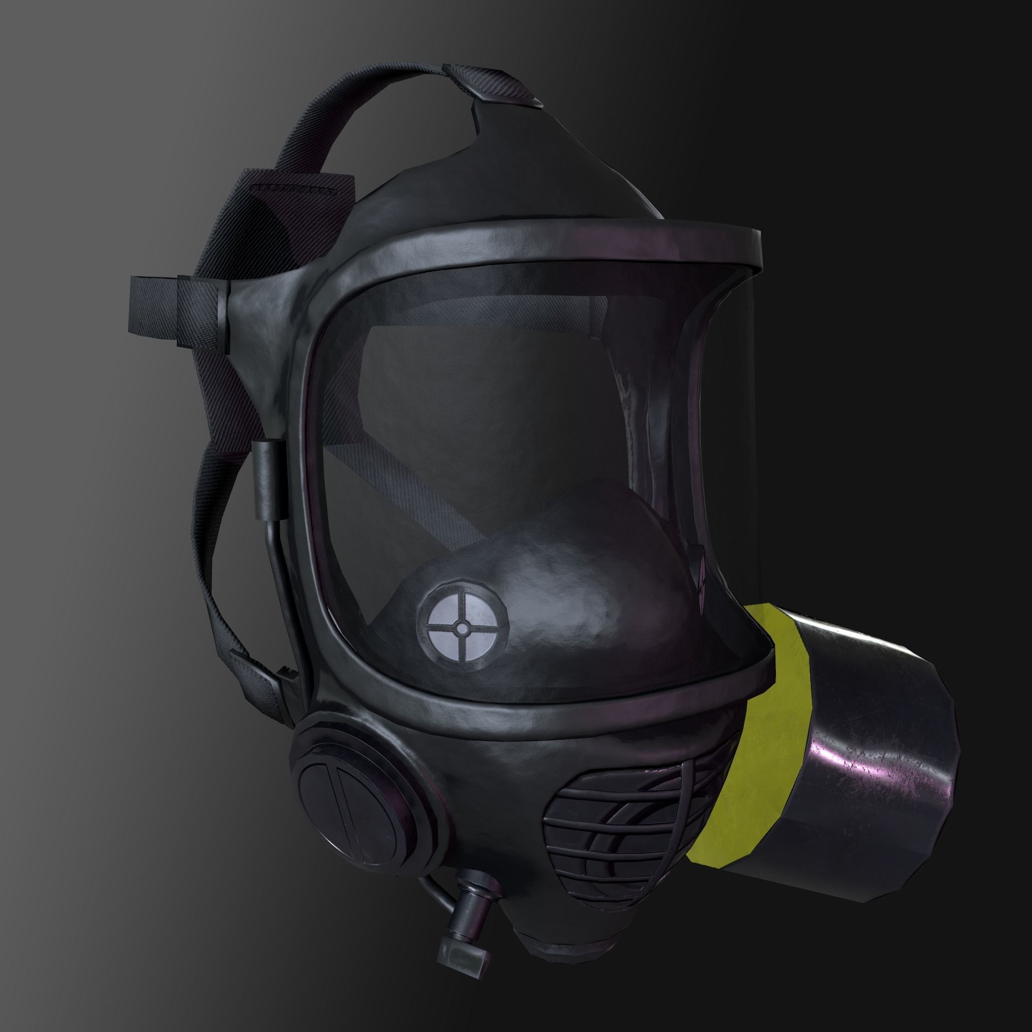 Hazmat Suit Low-poly 3D model_14