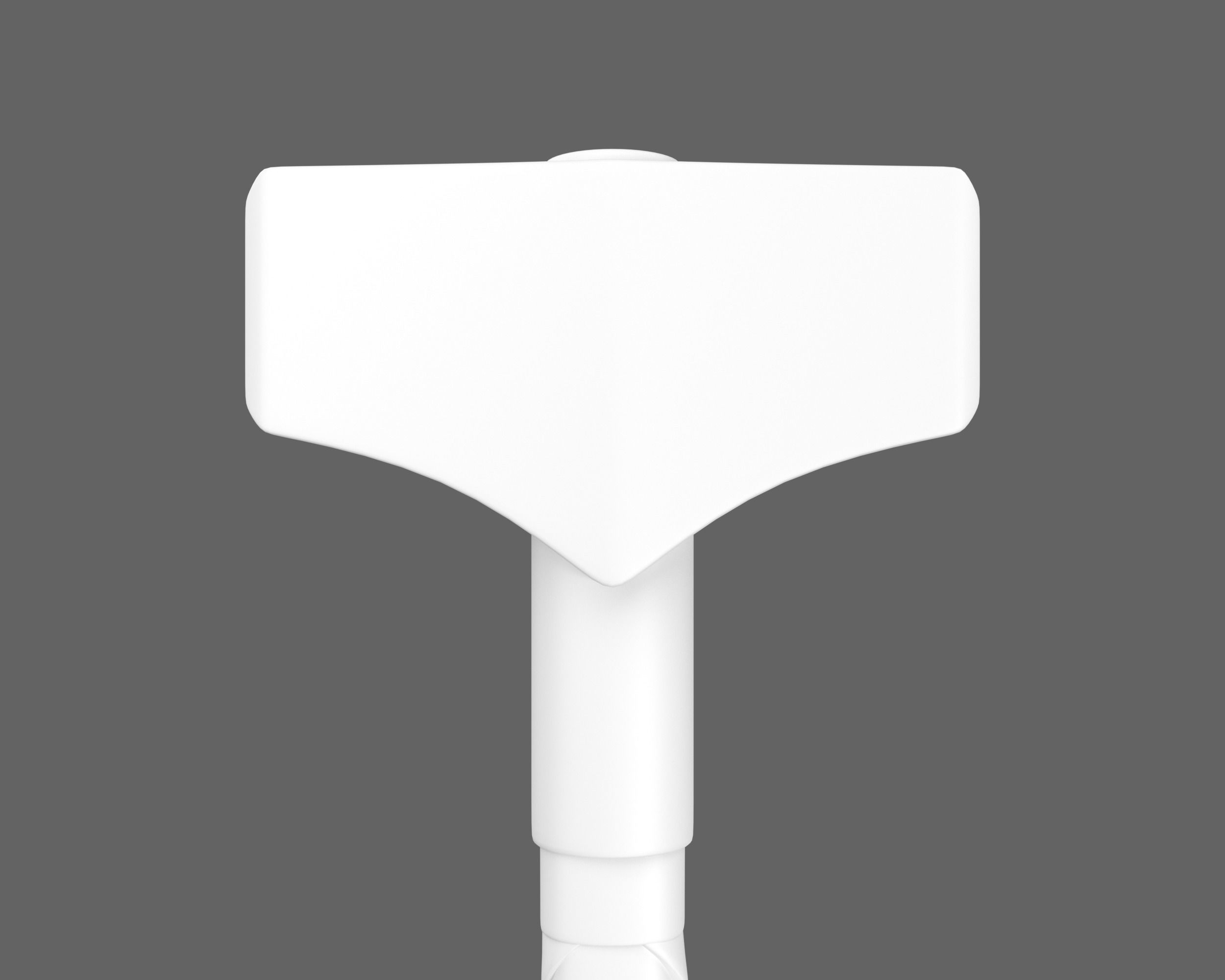 Ancient Viking Hammer Low-poly 3D model_9