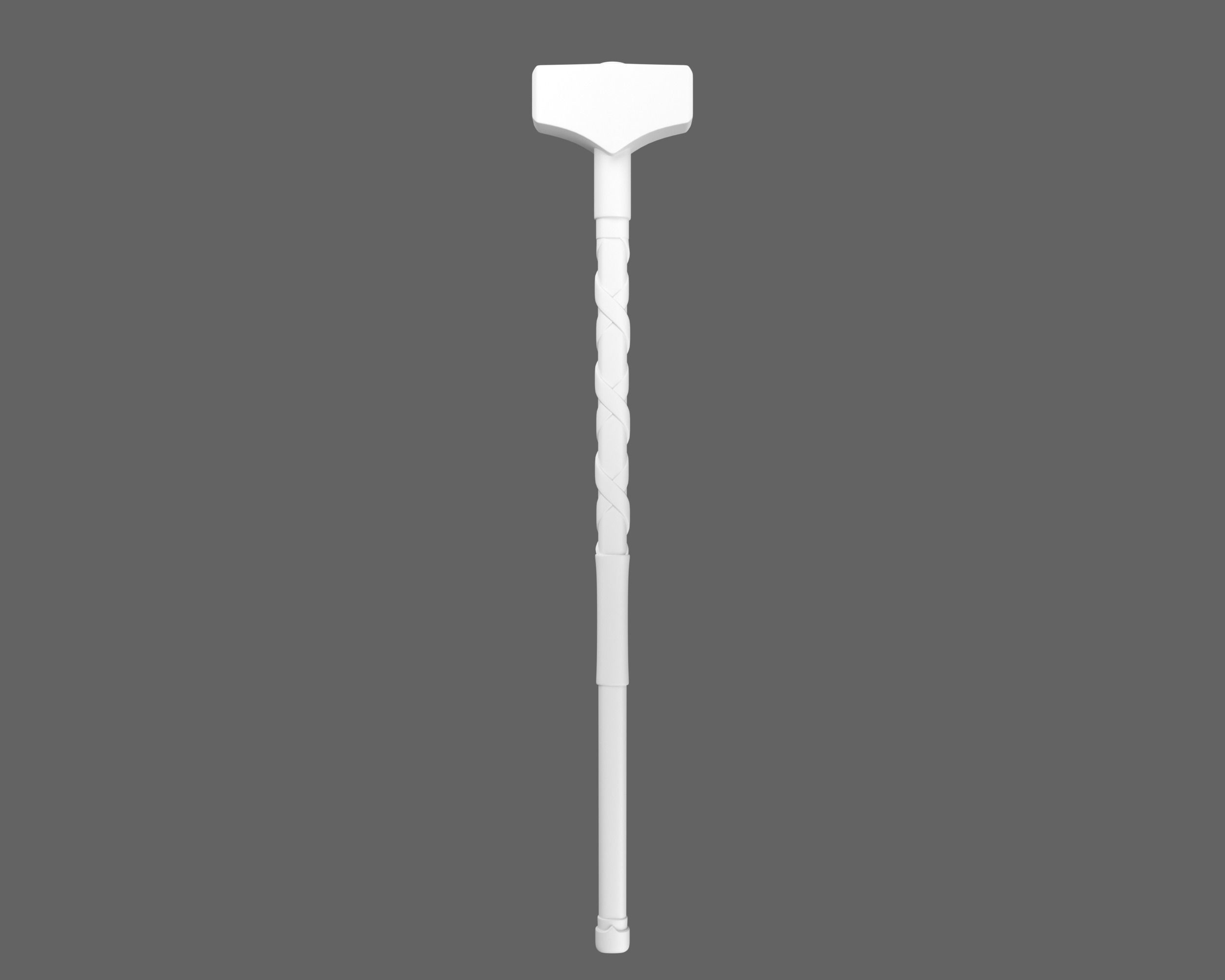 Ancient Viking Hammer Low-poly 3D model_6