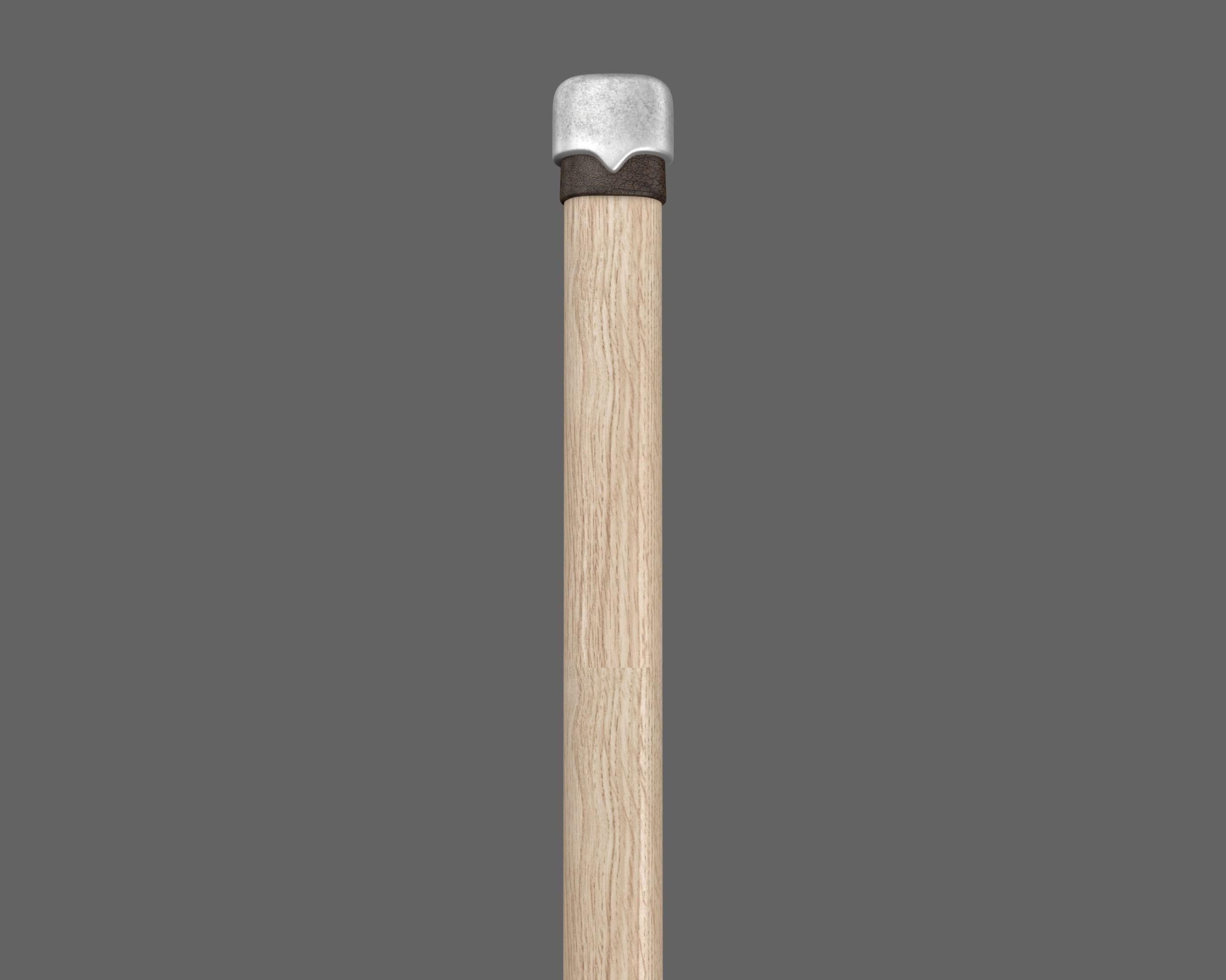 Ancient Viking Hammer Low-poly 3D model_14
