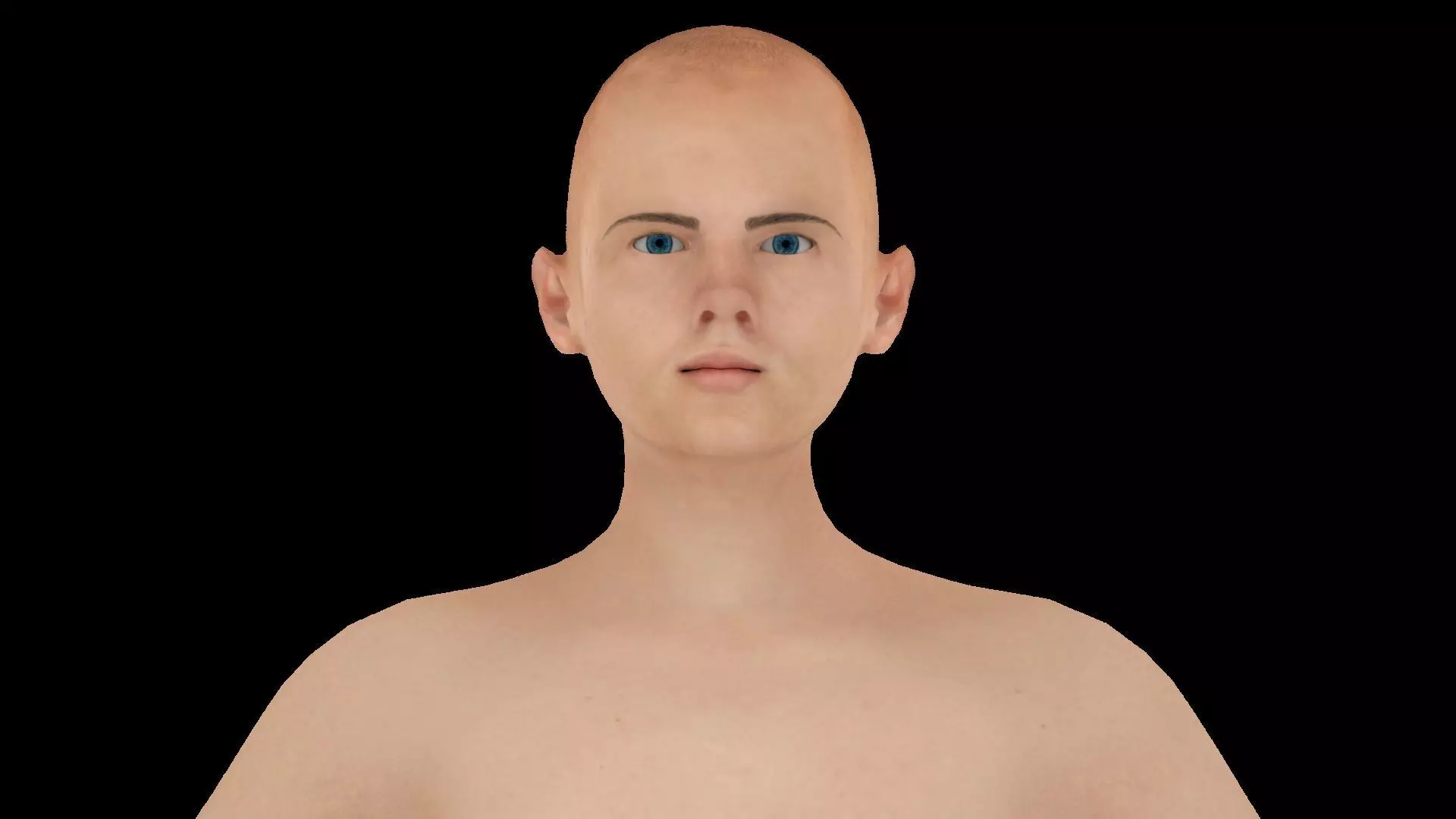 Model 15 male nude body animation 3D model_0