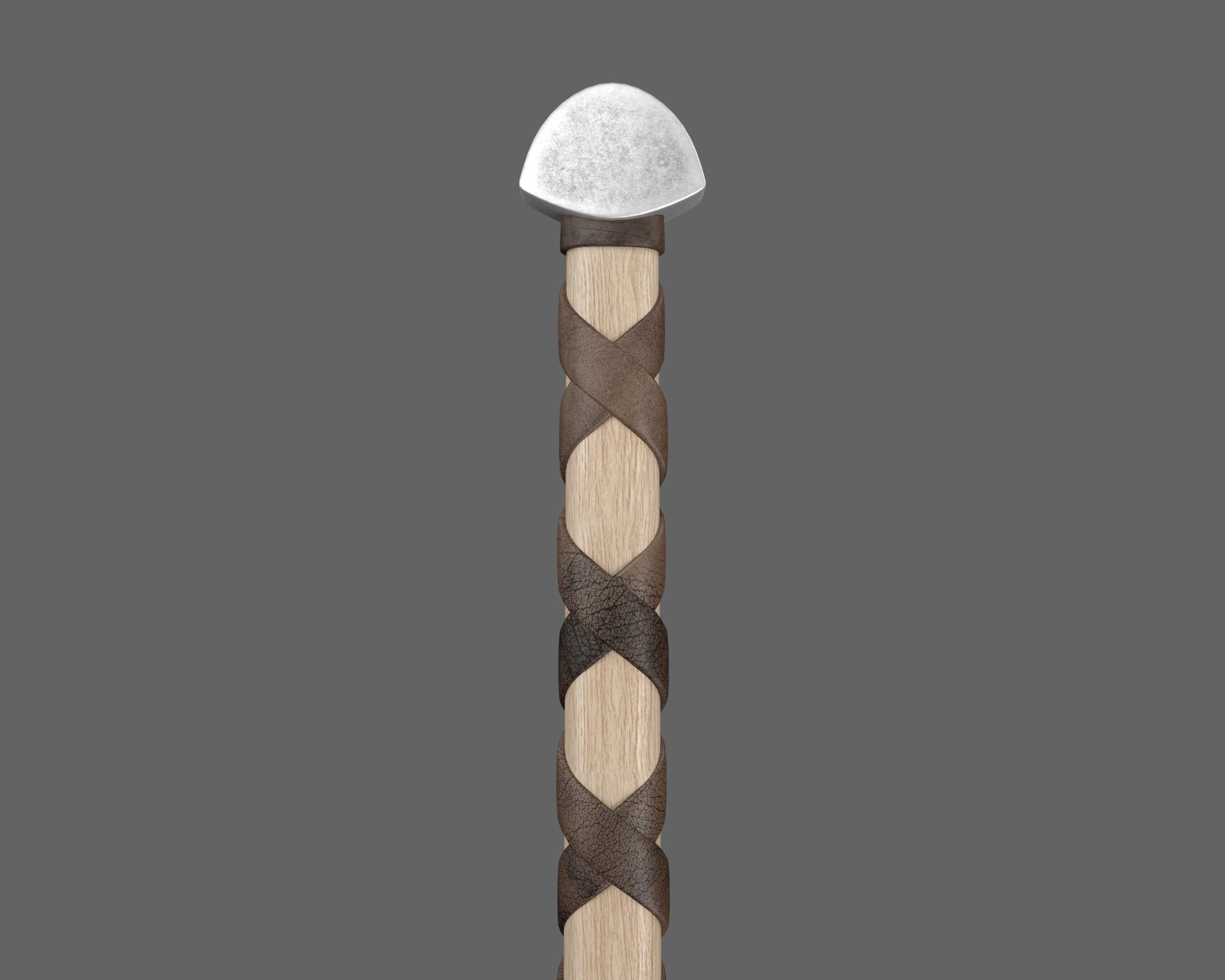 Ancient Viking Mace Low-poly 3D model_14