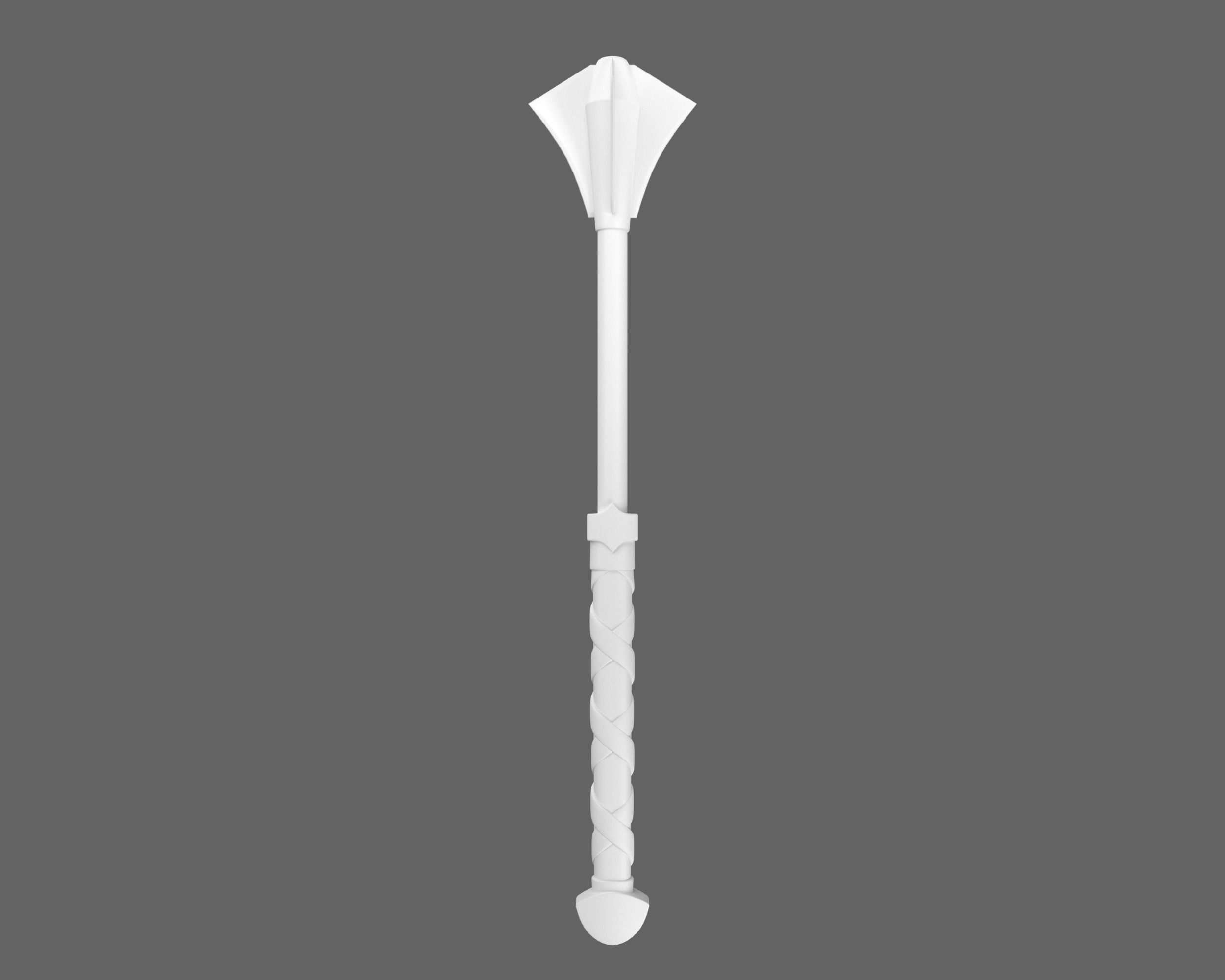 Ancient Viking Mace Low-poly 3D model_6