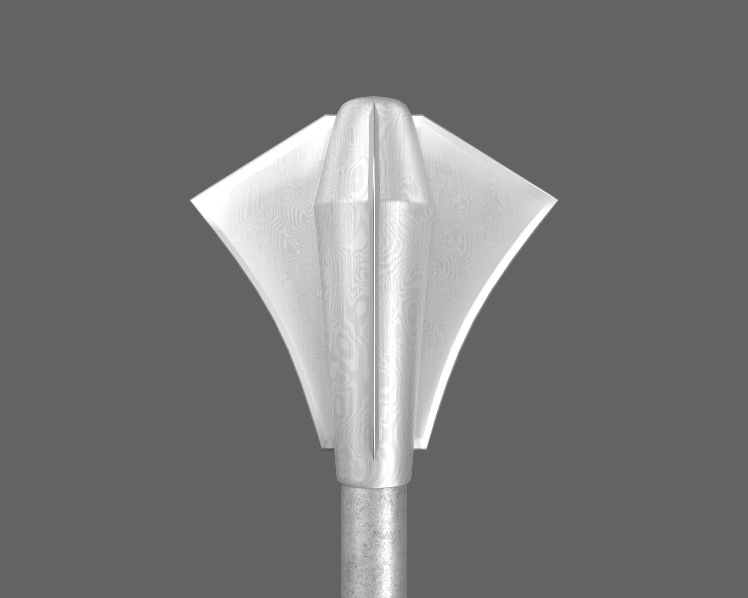 Ancient Viking Mace Low-poly 3D model_8
