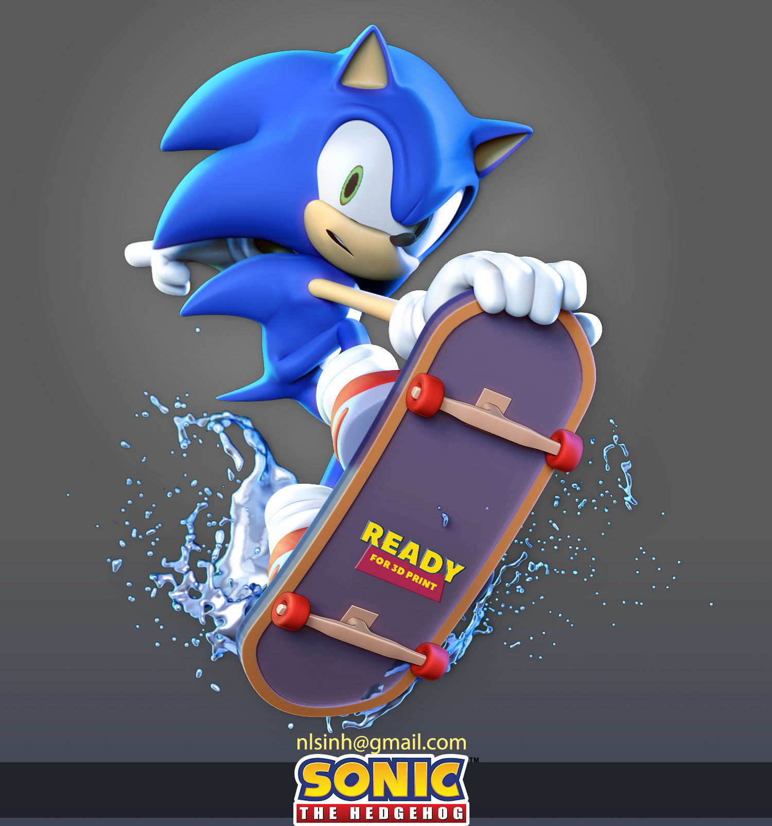 Sonic the Hedgehog 3D print model_26