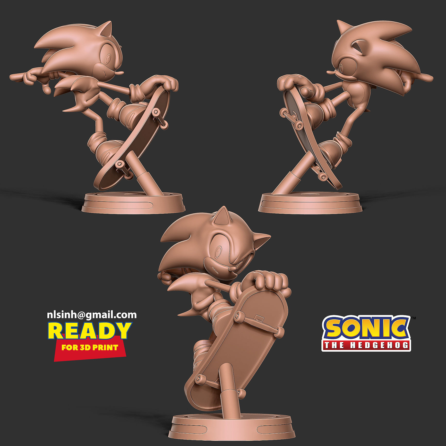 Sonic the Hedgehog 3D print model_5