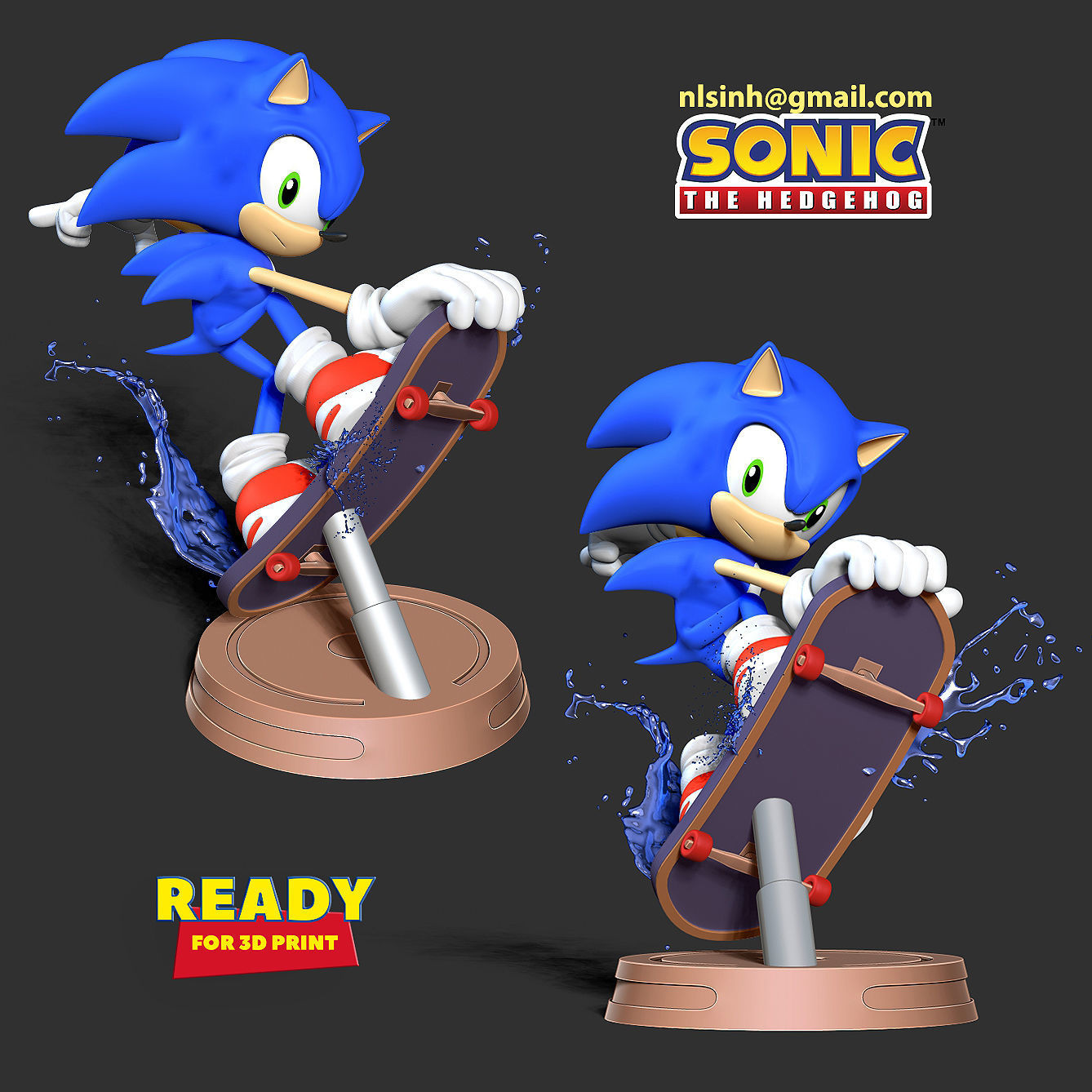 Sonic the Hedgehog 3D print model_4