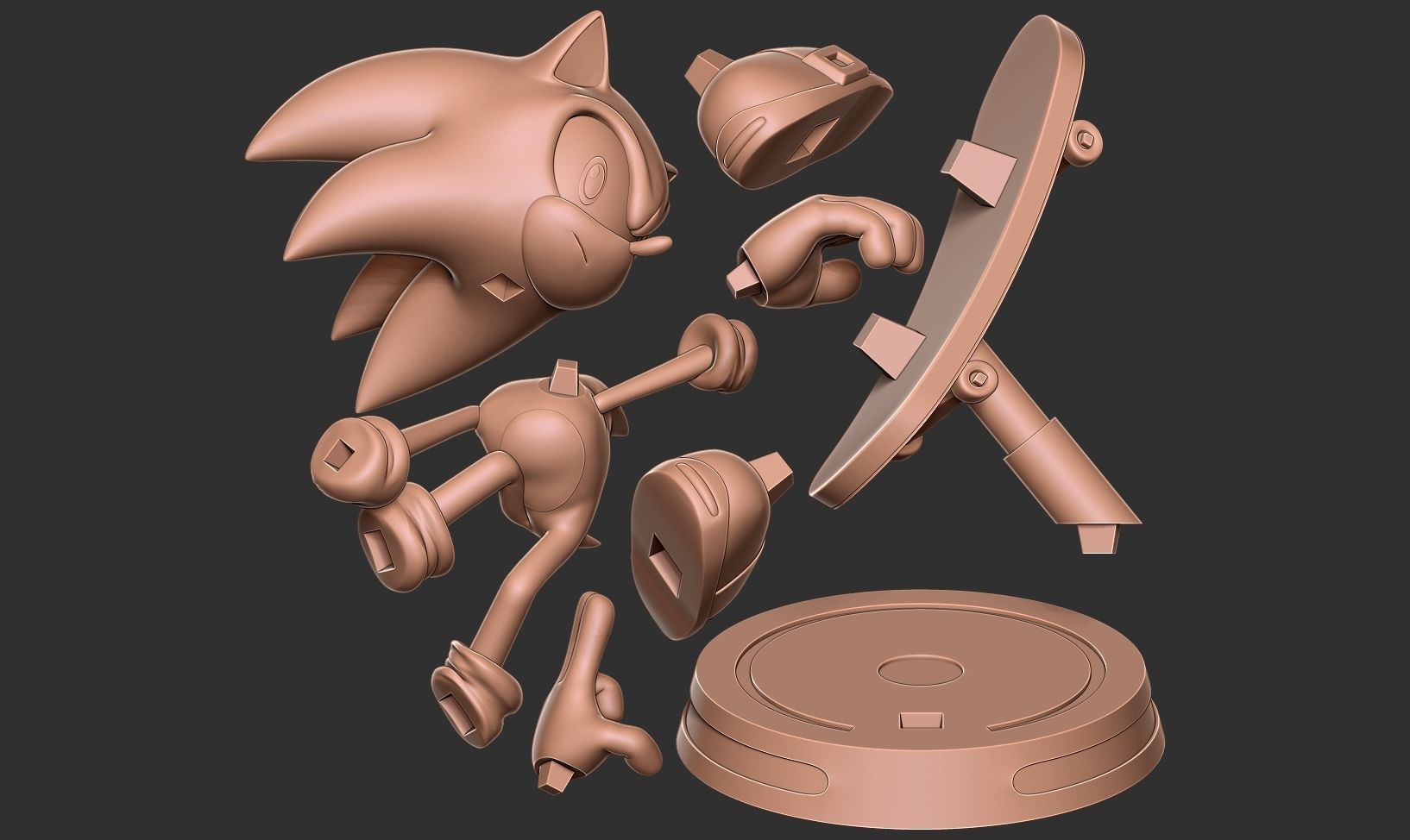 Sonic the Hedgehog 3D print model_21