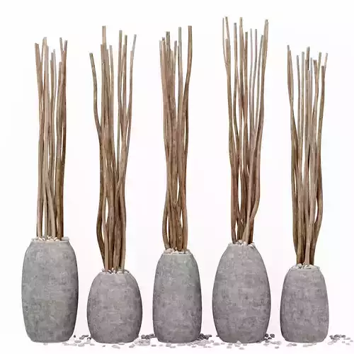 Branch dry vase barrel