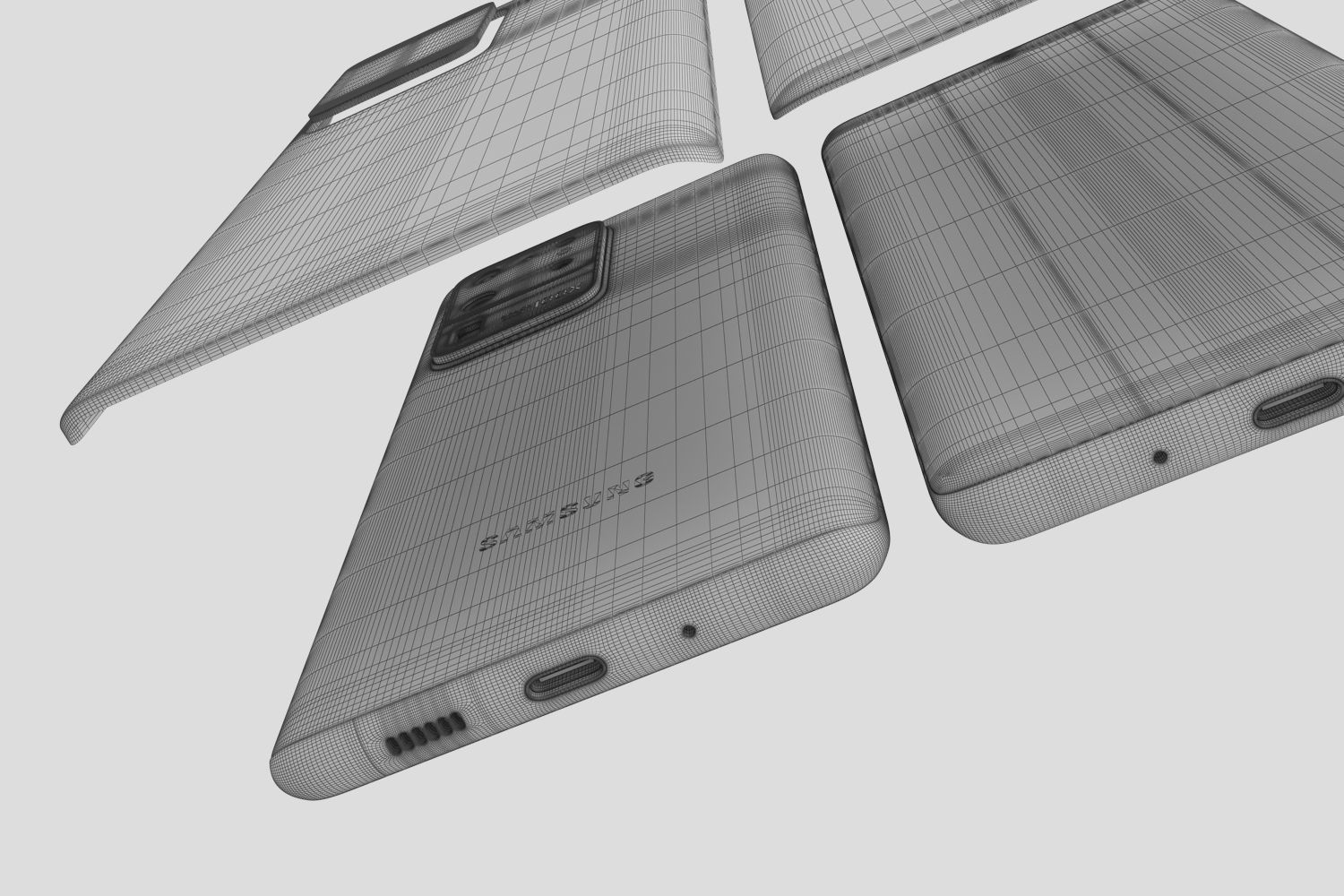 Samsung Galaxy S20 Ultra 5G All colors 3D model_20