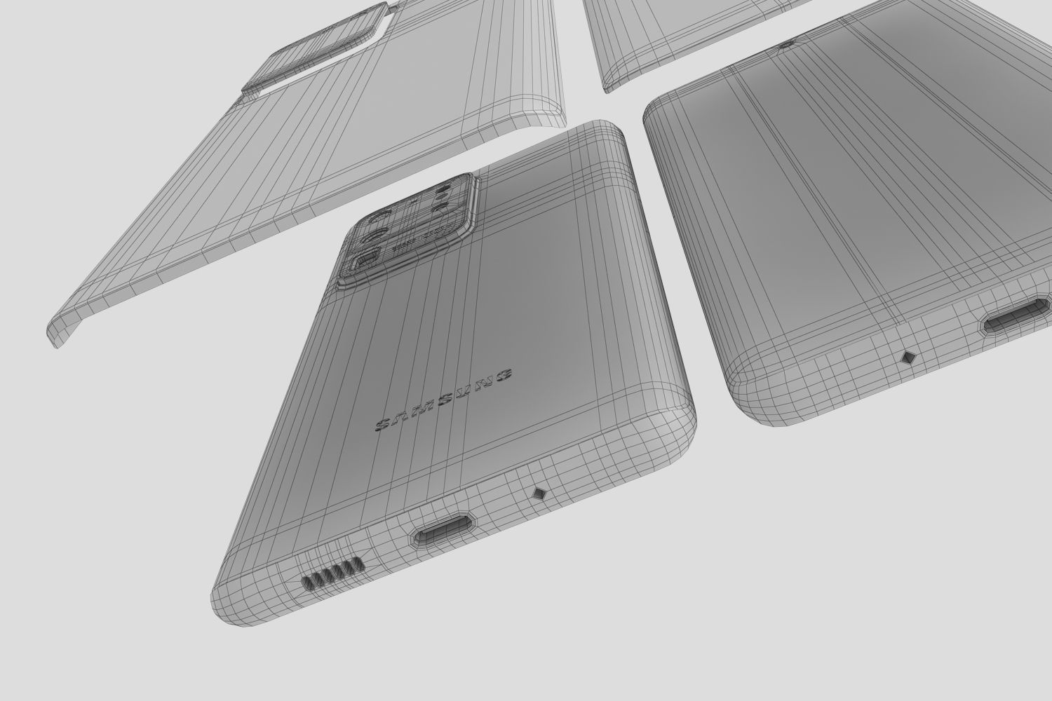 Samsung Galaxy S20 Ultra 5G All colors 3D model_19