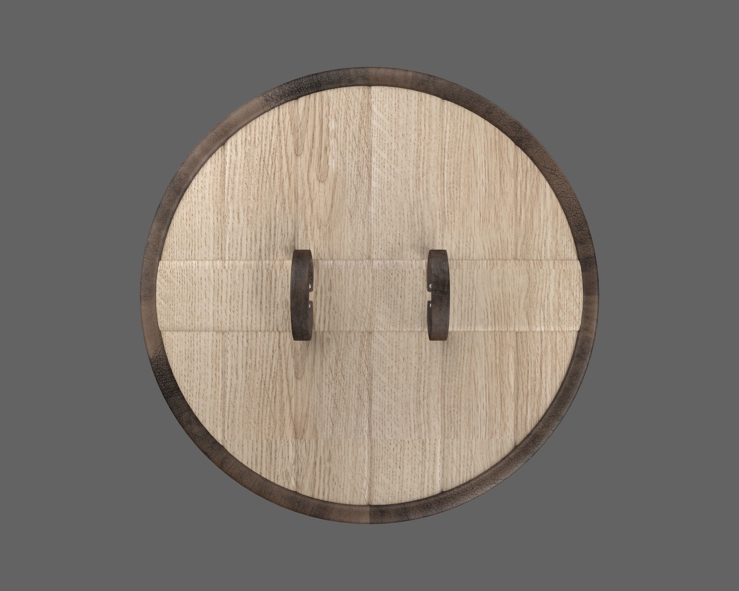 Ancient Viking Shield Low-poly 3D model_11