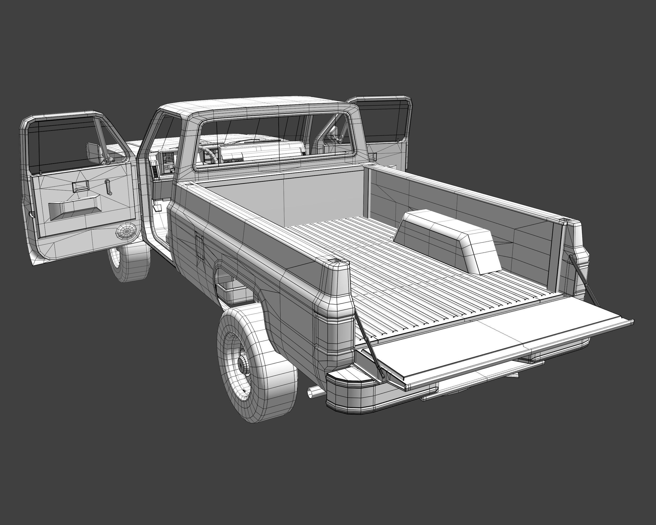 Pick-up 1 3D model_9