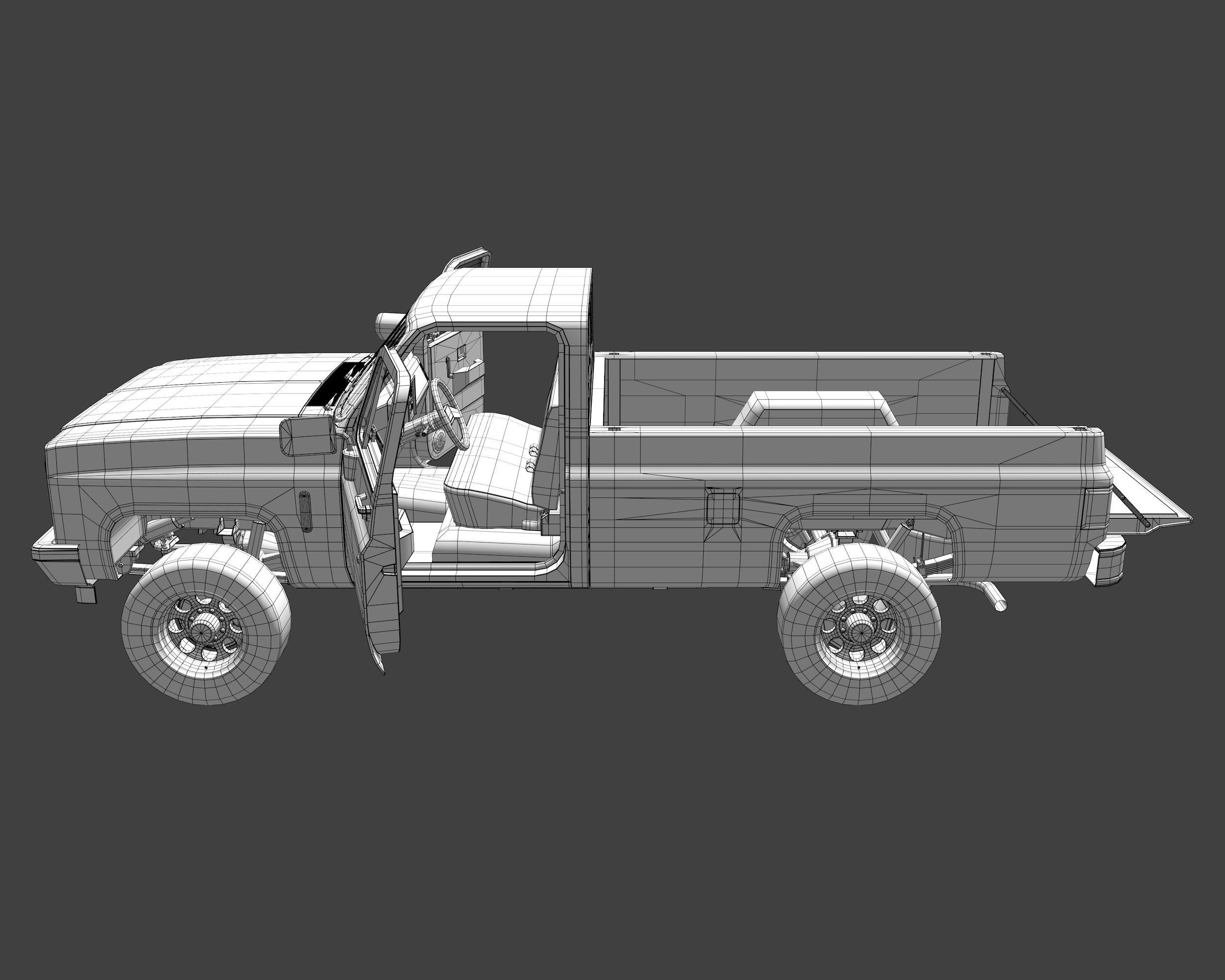 Pick-up 1 3D model_8