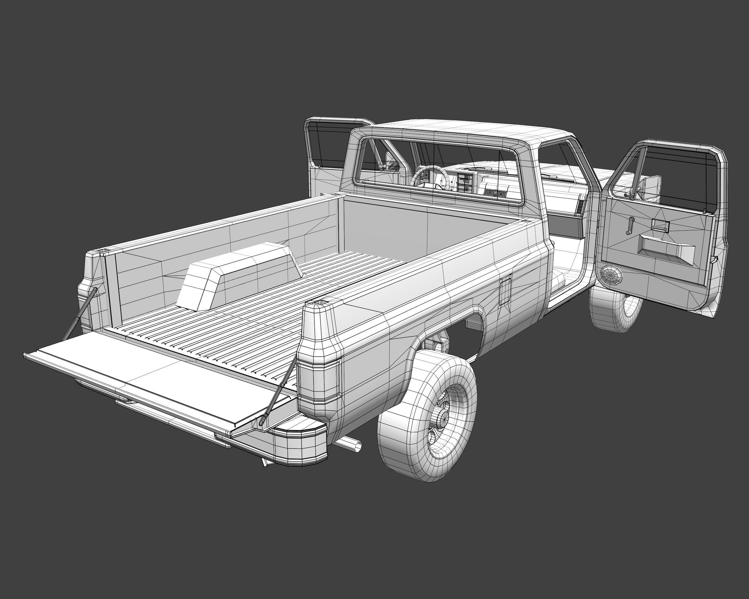 Pick-up 1 3D model_10