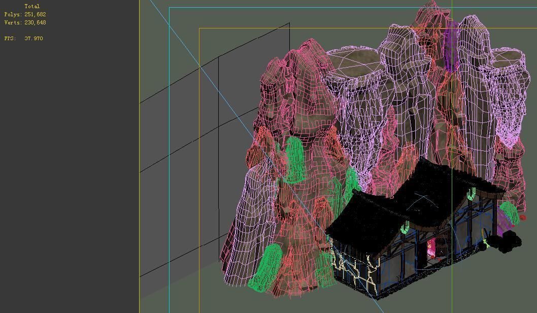 Desert Gobi - Inn Hut 3D model_1