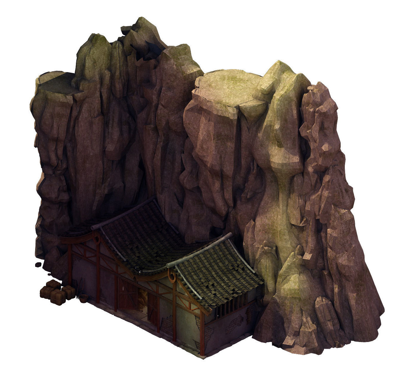 Desert Gobi - Inn Hut 3D model_2