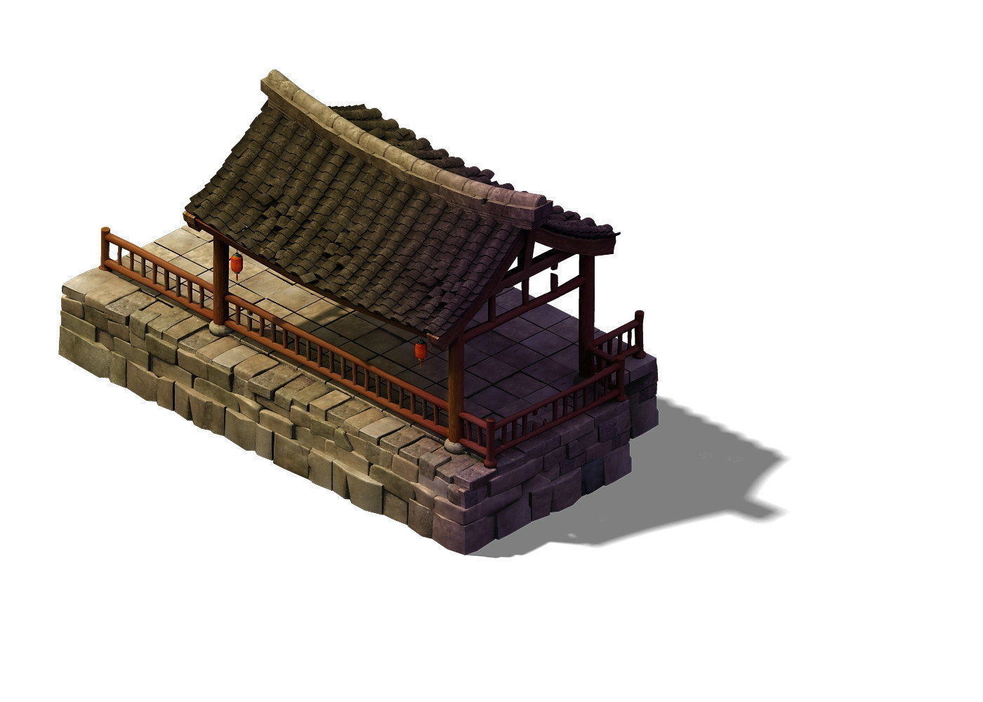 Desert Gobi - Guesthouse Gazebo 3D model_2