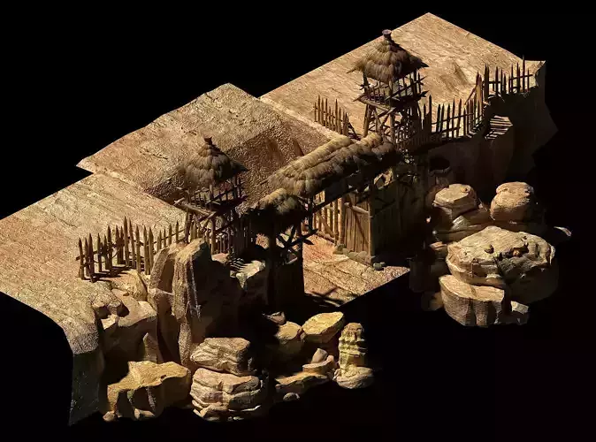 Desert Gobi - the cottage gate