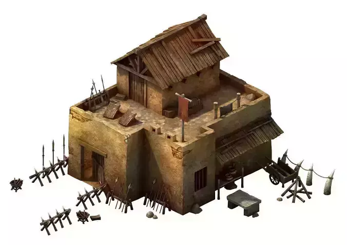 Desert Gobi - cottage weapons room