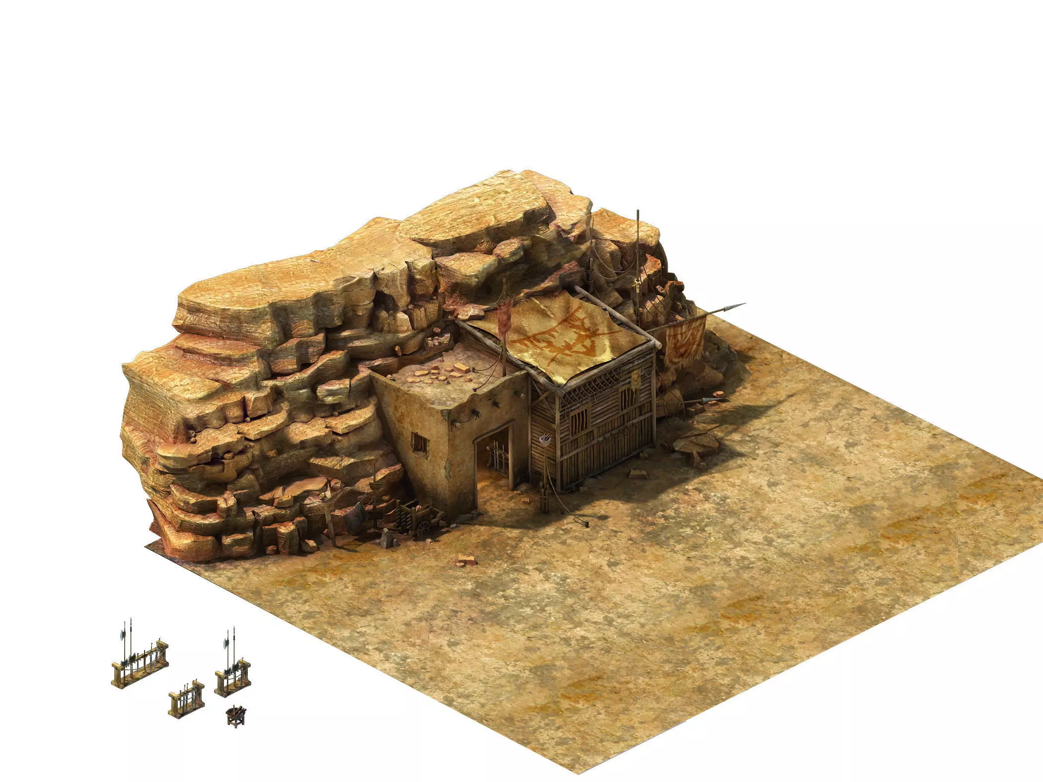 Desert Gobi - Weapons Room 03 3D model_0