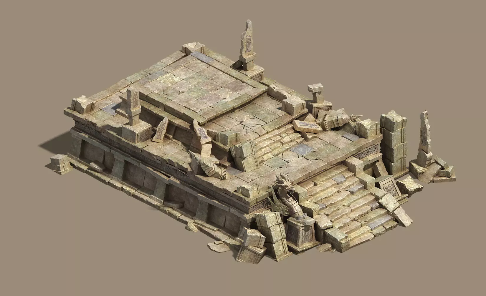 Desert - altar void 3D model_0