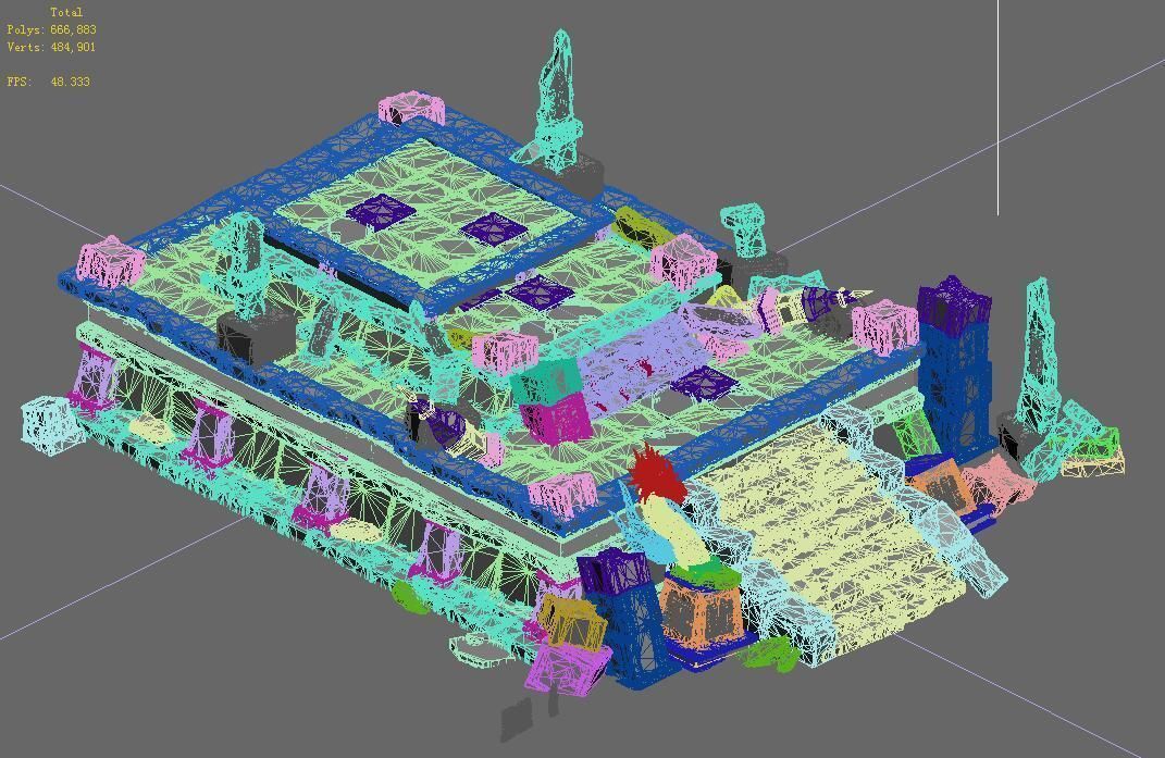 Desert - altar void 3D model_3