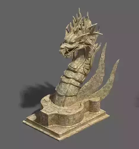 Desert - stone dragon guardian beast