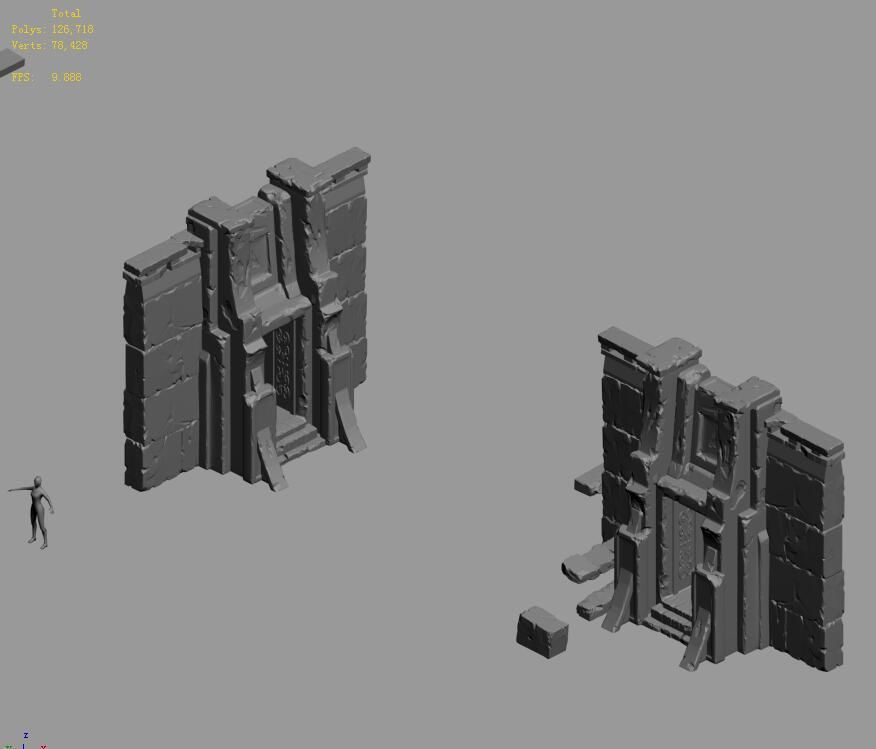Desert - earth gate 3D model_1