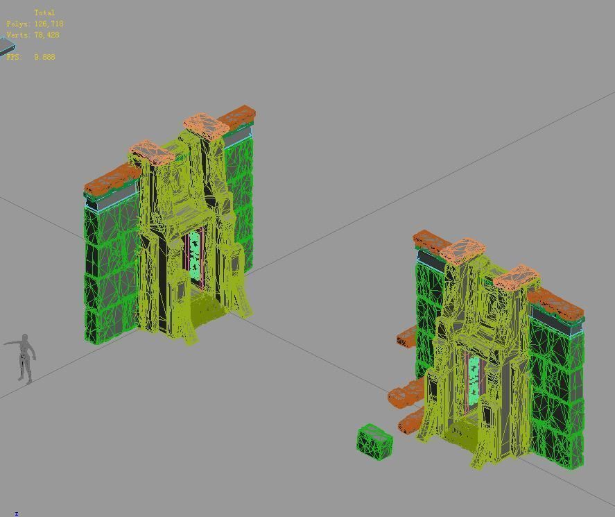 Desert - earth gate 3D model_2