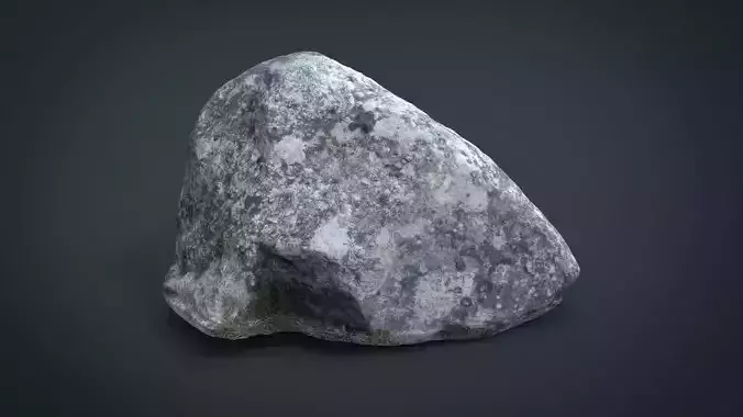 Rock 4 HIGH AND LOW POLY 8K Low-poly 3D model