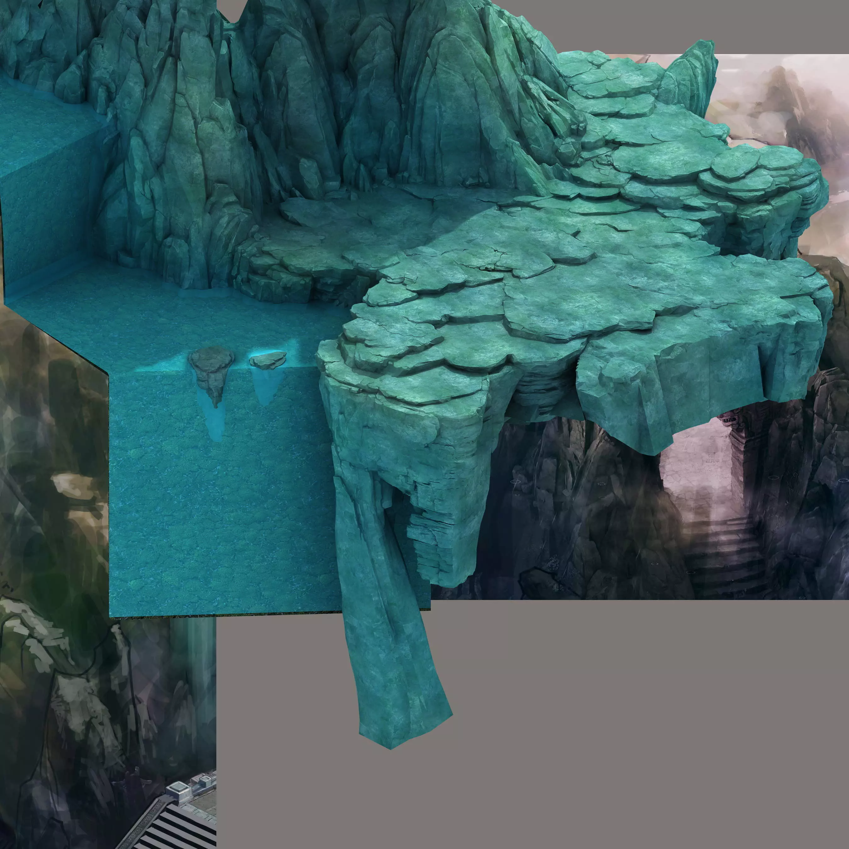 Mountain - Terrain 01 3D model_0