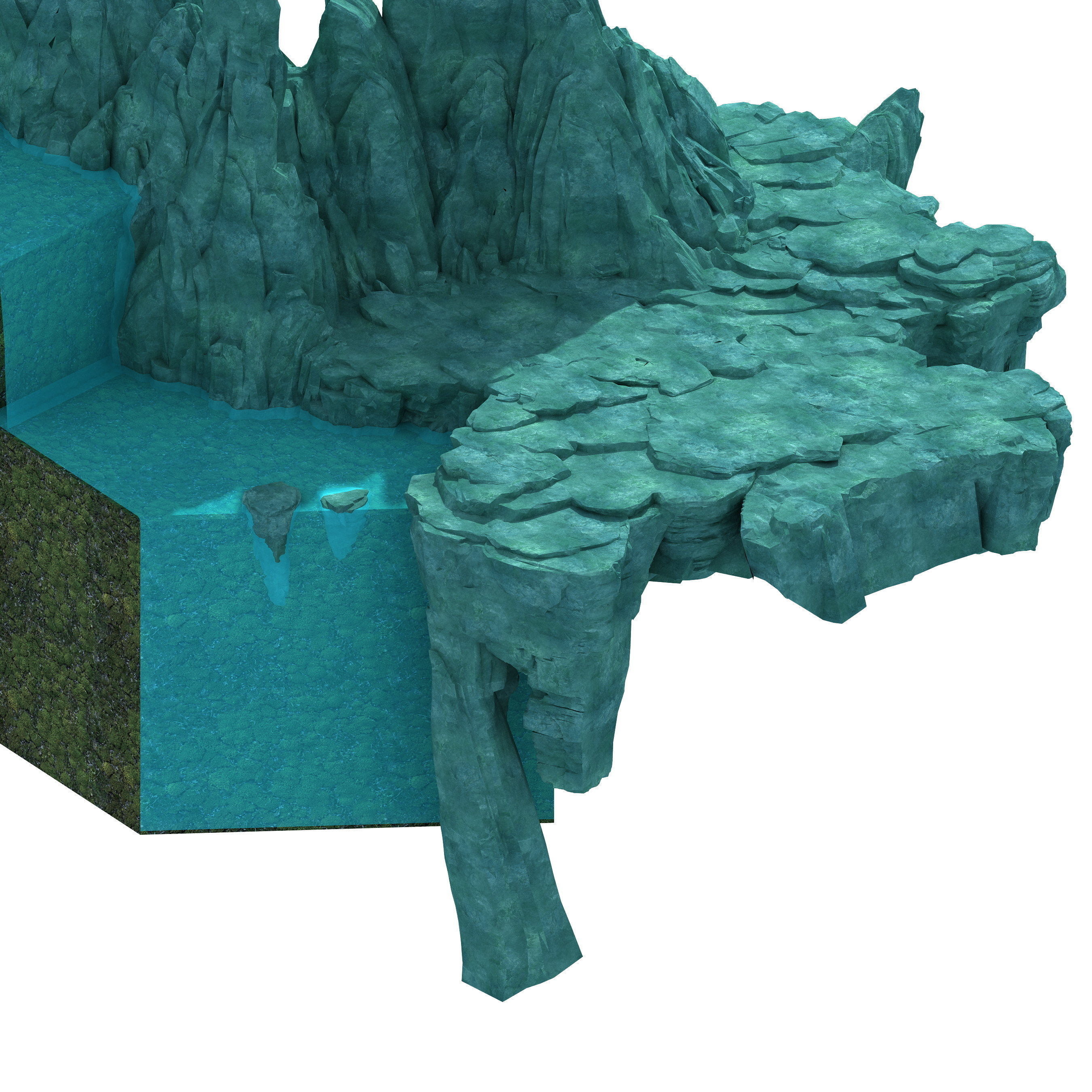 Mountain - Terrain 01 3D model_1