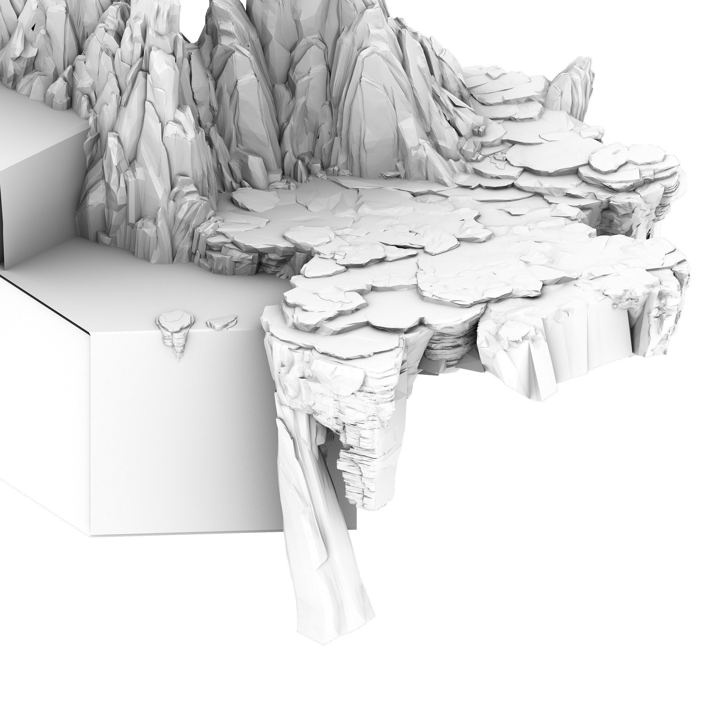 Mountain - Terrain 01 3D model_2