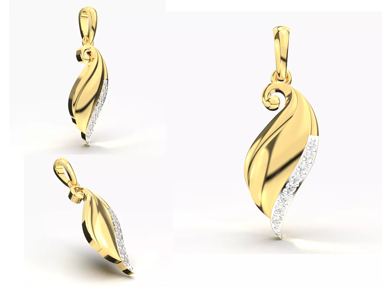 BRIHAT DIAMOND PENDANT 3D print model_0