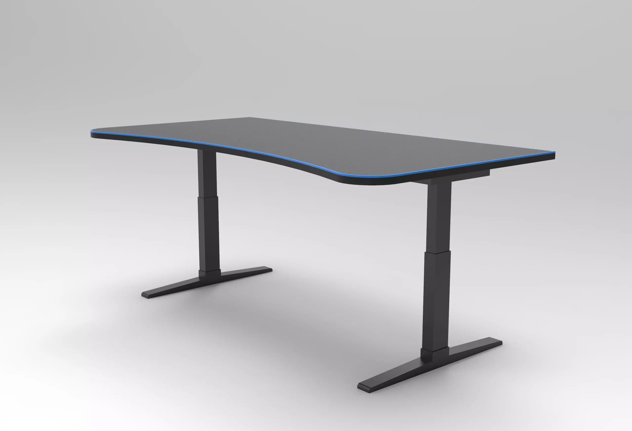 Gaming Desk 3D model_0
