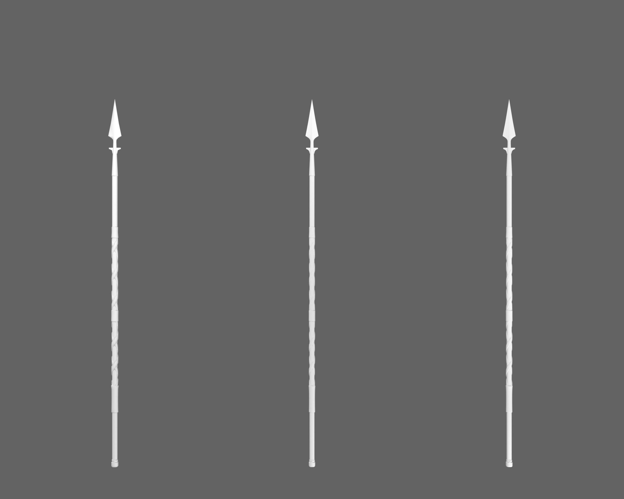 Ancient Viking Spear Low-poly 3D model_3